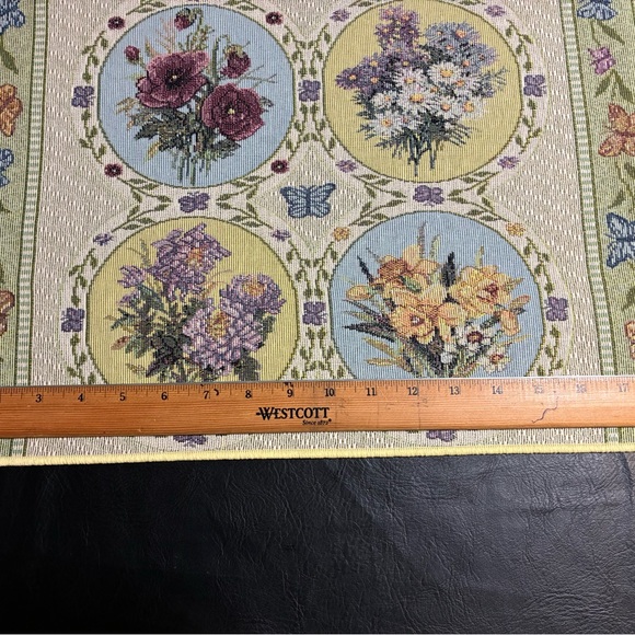 Butterfly Floral Tapestry Placemat by Lena Liu Daisy, Set Of 10 Made In USA - Picture 11 of 14